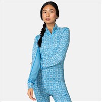 Women's Rose Half Zip Base Layer Top