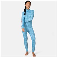 Women's Rose Half Zip Base Layer Top - Ocean