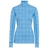 Women's Rose Half Zip Base Layer Top - Ocean