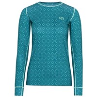 Women's Fryd Long Sleeve Base Layer Top - Peacock