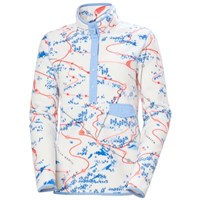 Women's Maridalen Printed Fleece - White Slope Map Aop