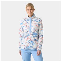 Women's Maridalen Printed Fleece - White Slope Map Aop