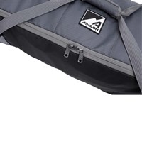 Alpine Rolling Double Ski Bag – Durable Wheeled Gear Bag - Black / Gray