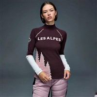 Women's Lucy Longsleeve Mock Neck - Cabernet