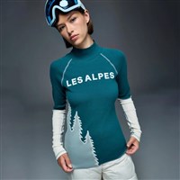 Women's Lucy Longsleeve Mock Neck - Pacific Teal