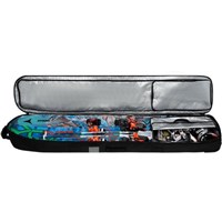 Fall Line Ski Roller Bag - Black / Bright White