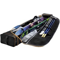 Kantaja Double Roller Ski Bag - Black / Gold