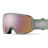 Squad S Goggle - Olive Warm Steel Frame w/ CP Everyday Rose Gold Mirror + Clear Lenses (M007643VI99M5)