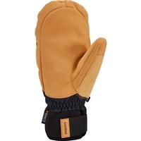 Women's MTN Crew Artist Mitts - Tan Black Snowflake