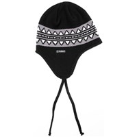 Nordic Earflap Beanie - Black