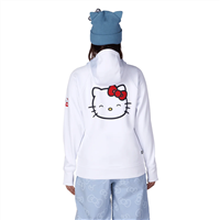 Women's 686 x Hello Kitty Bonded Fleece Pullover Hoody - Hello Kitty White Red