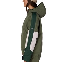 Women's Outline Shell Anorak - Fatigue Green Colorblock