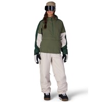 Women's Outline Shell Anorak - Fatigue Green Colorblock