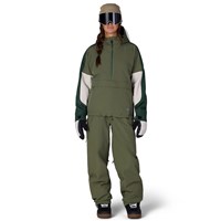 Women's Outline Shell Anorak - Fatigue Green Colorblock