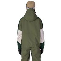 Women's Outline Shell Anorak - Fatigue Green Colorblock