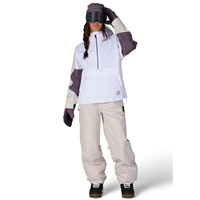 Women's Outline Shell Anorak - White Colorblock