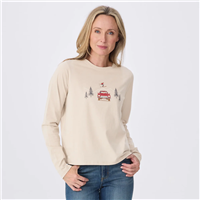 Women's Maple Tee Graphic - Car Jump