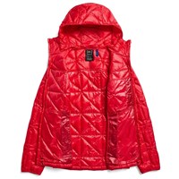 Women's [ak] Baker Down Hooded Jacket - Hot Tamale