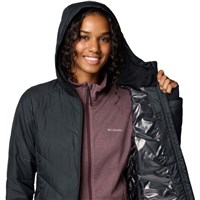 Women's Heavenly Long Hooded Jacket - Black