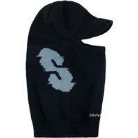 Men's Knit Visor Face Mask - Black