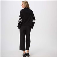 Women's Apres Mock Neck - Black / Snow