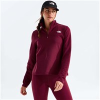 Women's Cedar Trail Grid Fleece 1/4 Zip Jacket - Burgundy Crush