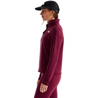 Women's Cedar Trail Grid Fleece 1/4 Zip Jacket - Burgundy Crush