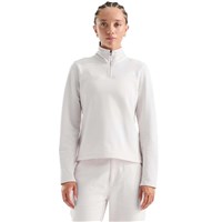 Women's Cedar Trail Grid Fleece 1/4 Zip Jacket - White Dune