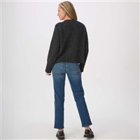 Women's Ski Crew Neck - Heather Black