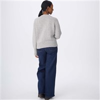 Women's Ski Crew Neck - Heather Silver