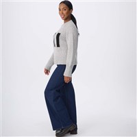 Women's Ski Crew Neck - Heather Silver