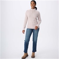 Women's Slalom Zip Neck - Heather Oat