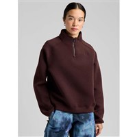 Women's SpaceCloud 1/4 Zip Top - Bear Hug Brown Heather