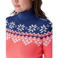 Women's Stellar Ski Sweater - Electric Coral