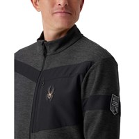Men's Wengen Sweater Fleece Jacket - Black Melange
