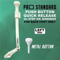 Push Button Quick Release for Step On Bindings - White