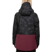 Women's GLCR Hydrastash Oasis Insulated Jacket - Black Flower Colorblock - Women's GLCR Hydrastash Oasis Insulated Jacket - Winterwomen.com                                                                                      