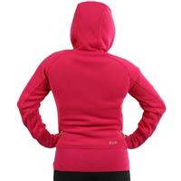 Women's Full Zip Mid-Weight Hoody (Hot Pink) - Hot Pink