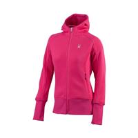 Women's Full Zip Mid-Weight Hoody (Hot Pink) - Hot Pink