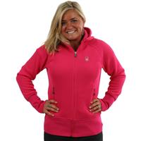 Women's Full Zip Mid-Weight Hoody (Hot Pink) - Hot Pink