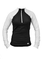 W10 Women's Micro-Elite Chamois Escape Zip-T (Black/White)