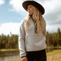 Women's Hygge 1/2 Zip - Natural