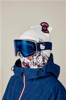 Smarty Magnetic Snow Goggle - Hello Kitty Blue Grid Frame w/ Solar Mirror Lens (HKB)