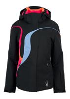 Women's Power Jacket (Black/Something Blue/Flirt) - Spyder Womens Power Jacket (Black/Something Blue/Flirt) Studio