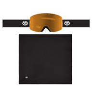 Foundation Snow Goggle - Black Frame w/ Amber Lens (BK)