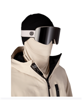 Foundation Snow Goggle - Limestone Frame w/ Black Mirror Lens (LS)