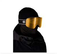 Foundation Snow Goggle - Black Frame w/ Amber Lens (BK)