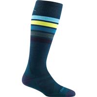 Women's Darn Tough Snowburst OTC Midweight with Cushion Sock - Dark Teal - Women's Darn Tough Snowburst OTC Midweight with Cushion Sock                                                                                          
