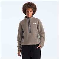 Women's Fleeski 1/4 Zip Pullover - Mocha Brown