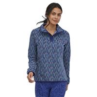 Women's Micro D Snap-T Pullover - Climbing Trees Ikat / Sound Blue (CTSO)